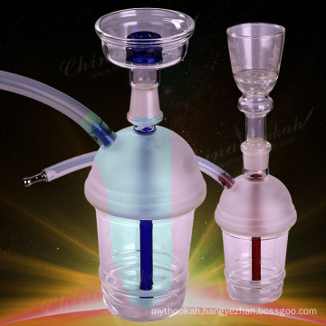 Wholesales portable all glass cup hookah,shisha,nargile,water pipes smoking online,GH317